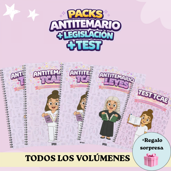 Pack Completo TCAE – Antitemarios + Leyes + Test