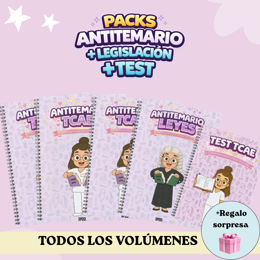 Pack Completo TCAE – Antitemarios + Leyes + Test