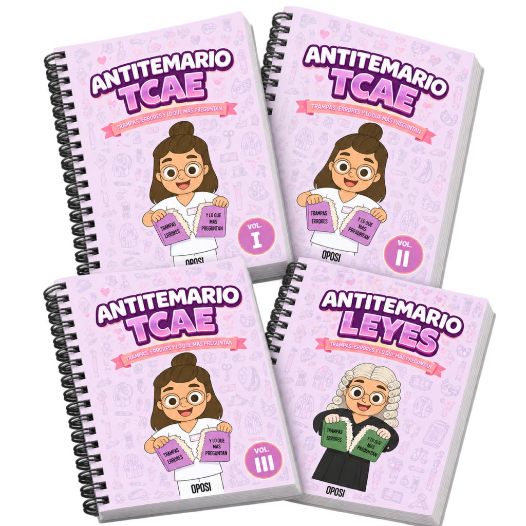 Pack temarios TCAE + leyes (TODOS LOS ANTITEMARIOS)