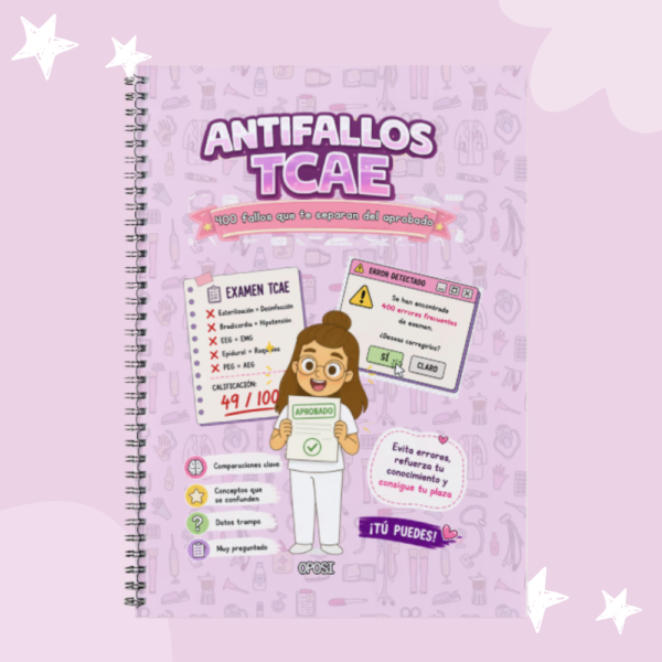 Antifallos TCAE- 400 errores frecuentes en Auxiliar de Enfermería