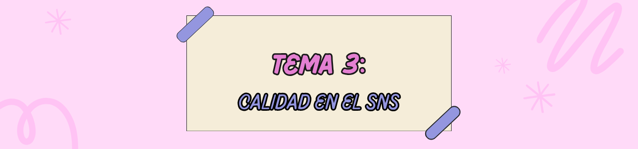 Tema 3: Calidad en el SNS